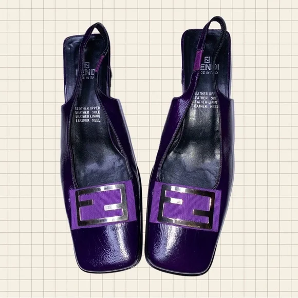 Fendi Vintage Slingbacks - Picture 2 of 6